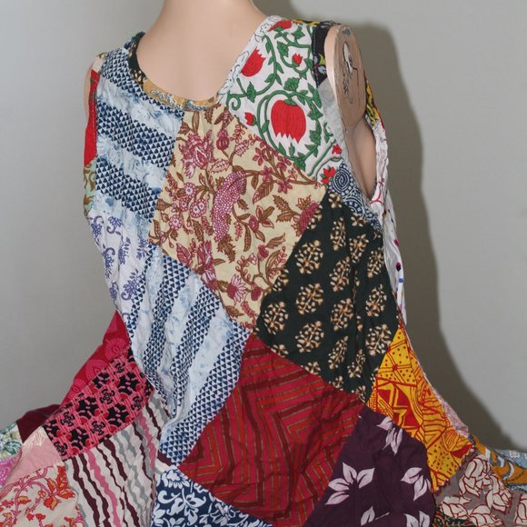 Patchwork cotton dress - Picture 2 of 4
